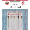 HUSQVARNA® VIKING® Universal Needles Size 70/10 – 5-Pack