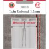 HUSQVARNA® VIKING® Twin Universal Needle 1.6mm Size 70/10